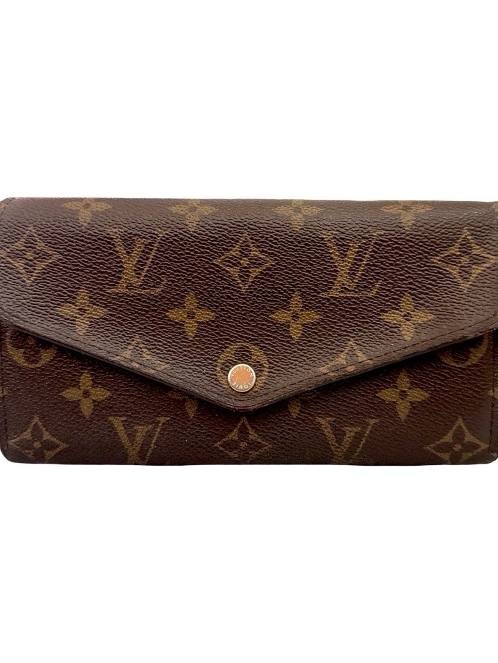 Louis Vuitton Monogram Envelope Wallet in Brown and Gold